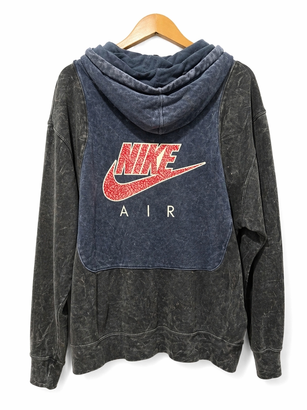 Nike Air Jordan Vintage Wash Hoodie Size Large | Graphic Swoosh Pullover Hoodie - Picture 3 of 9